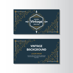 Vintage flyer background Design Template