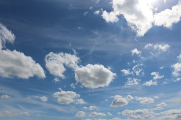 nuages dans le ciel de printemps