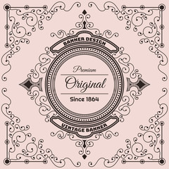 Vintage flyer background Design Template