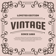 Vintage flyer background Design Template