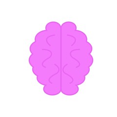 Brain flat icon.
