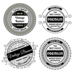 Vintage background label Design Template