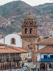 Fototapeta na wymiar Plaza de Armas in Cusco Templo de la Compañía de Jesús Ecuador