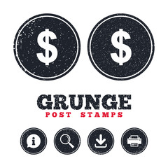 Dollar sign icon. USD currency symbol.