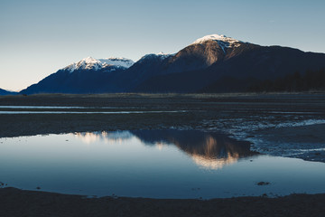 Calm Reflection on Alaska Beach