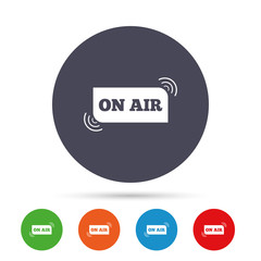 Fototapeta premium On air sign icon. Live stream symbol.