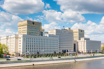 Ministry of Defense of the Russian Federation on Frunze Embankment in Moscow