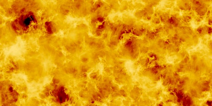 4k Rendered Inferno Animation of Burning Hot Fire as Background CGI Video
