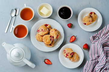 Strawberry scones