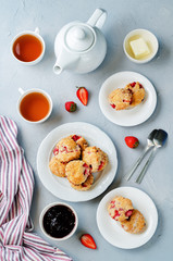 Strawberry scones