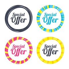 Special offer sign icon. Sale symbol.