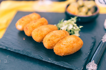Croquettes - Chicken and cheese croquettes