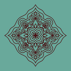 Abstract Ornament in Ethnic style