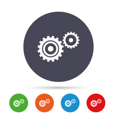 Cog settings sign icon. Cogwheel gear symbol.