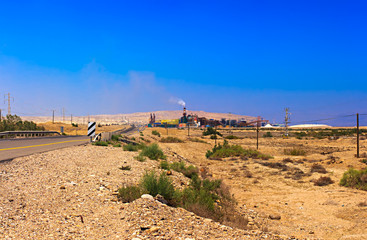 Asphalt Road, Desert and Chemical Plant