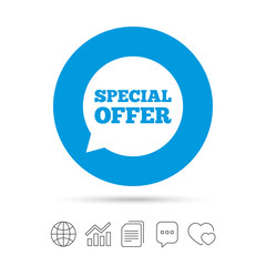 Special offer sign icon. Sale symbol.