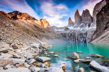Gordijnen Torres del Paine, Patagonië, Chili © ecstk22