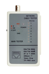 Network cable tester isolated on a white background
