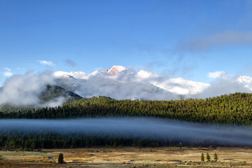 Longs Peak on a foggy Day
