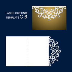 Template Vector. Laser cutting.