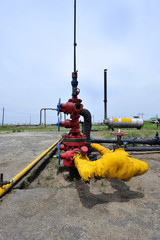 The pipe and valve oil fields