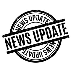 News Update rubber stamp. Grunge design with dust scratches. Effects can be easily removed for a clean, crisp look. Color is easily changed.
