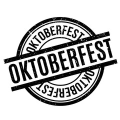 Oktoberfest rubber stamp. Grunge design with dust scratches. Effects can be easily removed for a clean, crisp look. Color is easily changed.