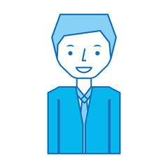 businessman avatar character icon vector illustration design