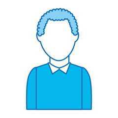 young man avatar character vector illustration design