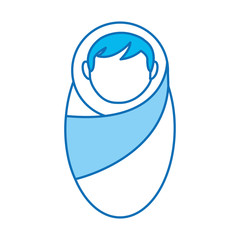 little baby character icon vector illustration design
