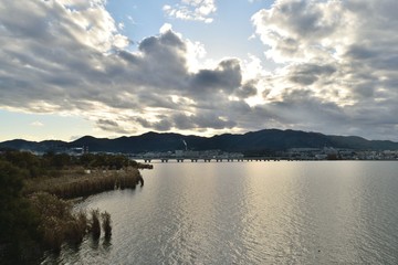 琵琶湖畔