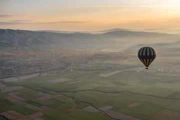 Balloon sightseeing in the morning at Cappadocia, Turkey
