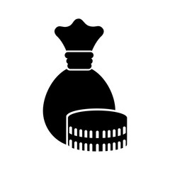 money bag isolated icon vector illustration design