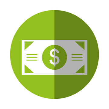 bill money dollar icon vector illustration design