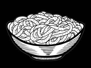 spaghetti doodle, hand drawing