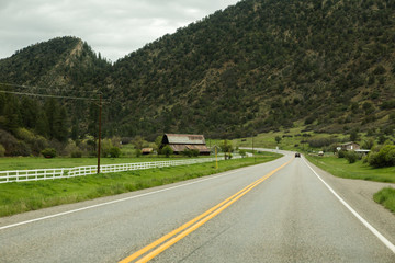 Rural Highway in Western America