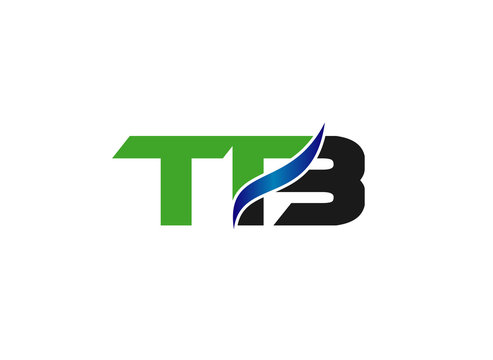 Letter T and B logo vector
