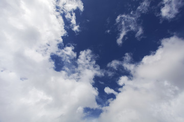 .White clouds in the sky