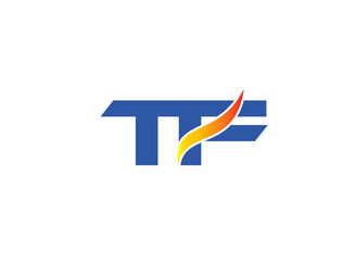 TF Logo. Vector Graphic Branding Letter Element
