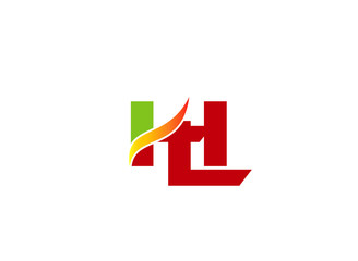 Obraz premium HL Logo. Vector Graphic Branding Letter Element 