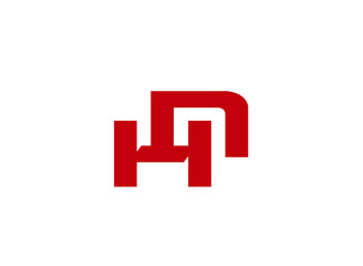 HN Logo. Vector Graphic Branding Letter Element
