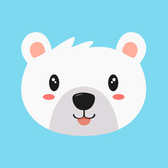 happy polar bear vector