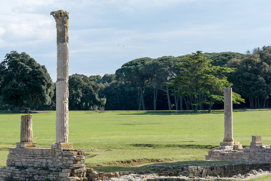 Roman remains, national park Brioni, Croatia