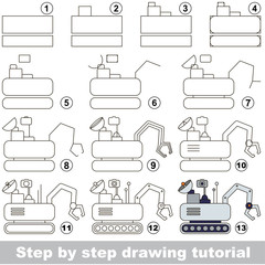 Drawing tutorial for preschool children.