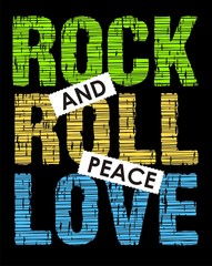 rock and roll peace love