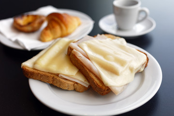 Sandwiches and croissant