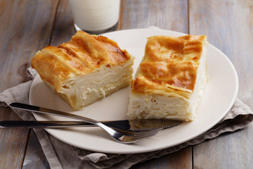 Turkish Su Boregi on a plate