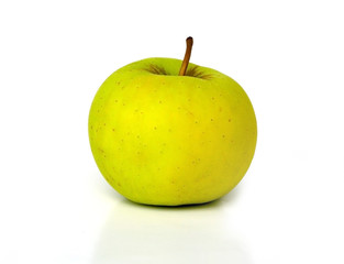 Green Apple on White Isolated Background 