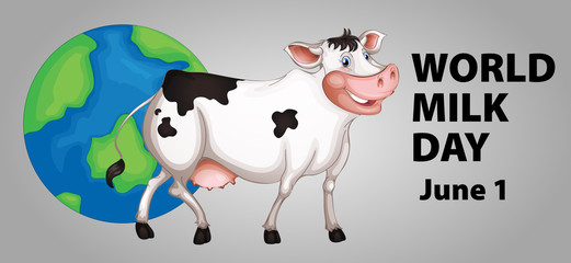 Poster design for World milk day
