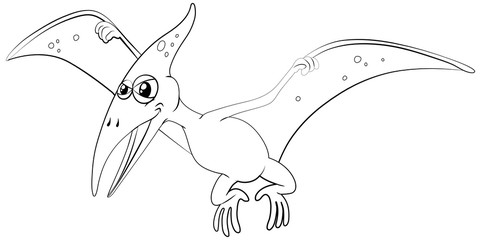 Outline animal for pterosaur